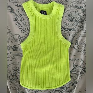 BDG Neon Yellow Racerback Tank